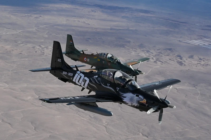 A-29 Super Tucano de la Fuerza A�rea de Chile y Fuerza A�rea que Paraguay.